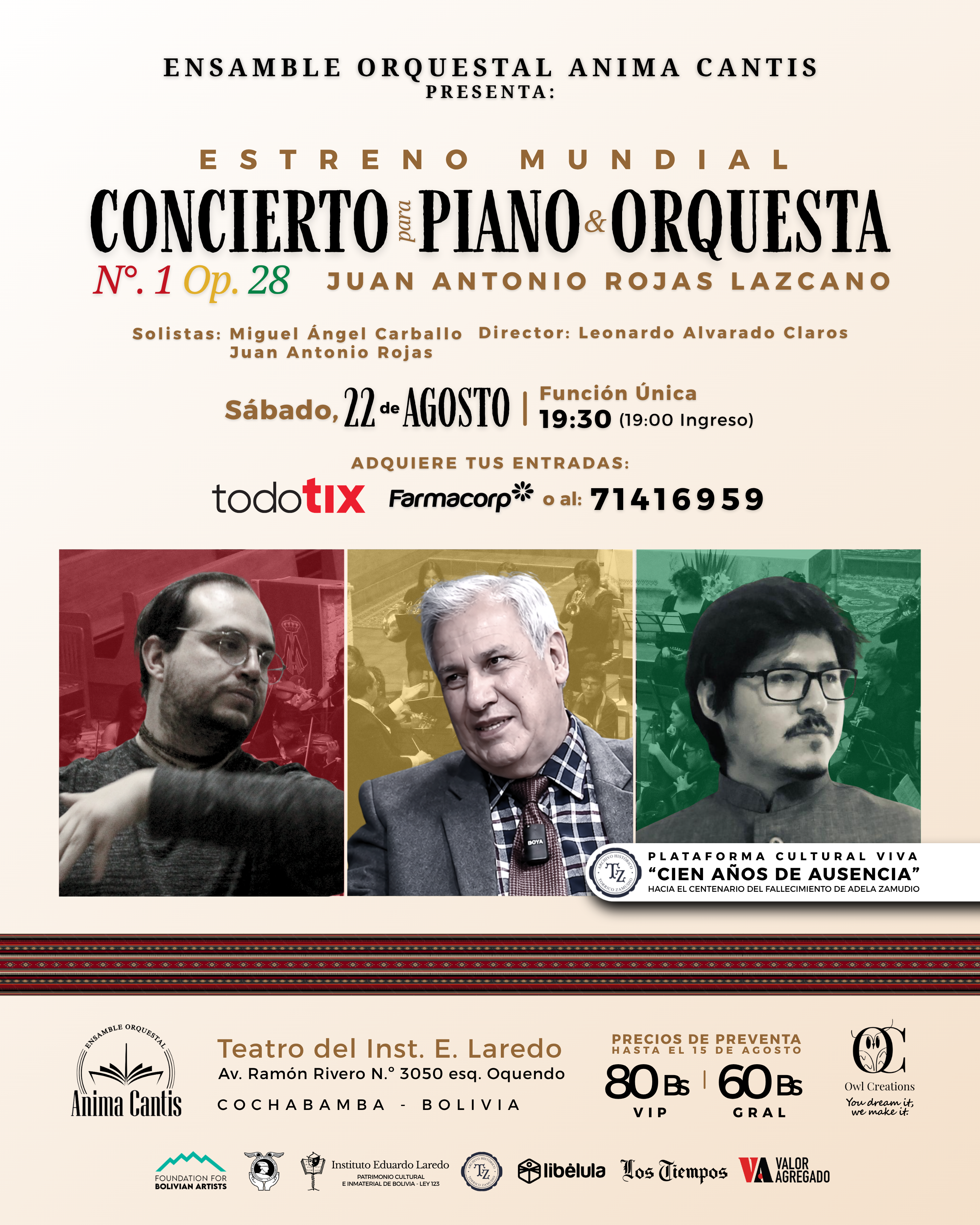 ESTRENO DEL CONCIERTO PARA PIANO Y ORQUESTA OP. 28